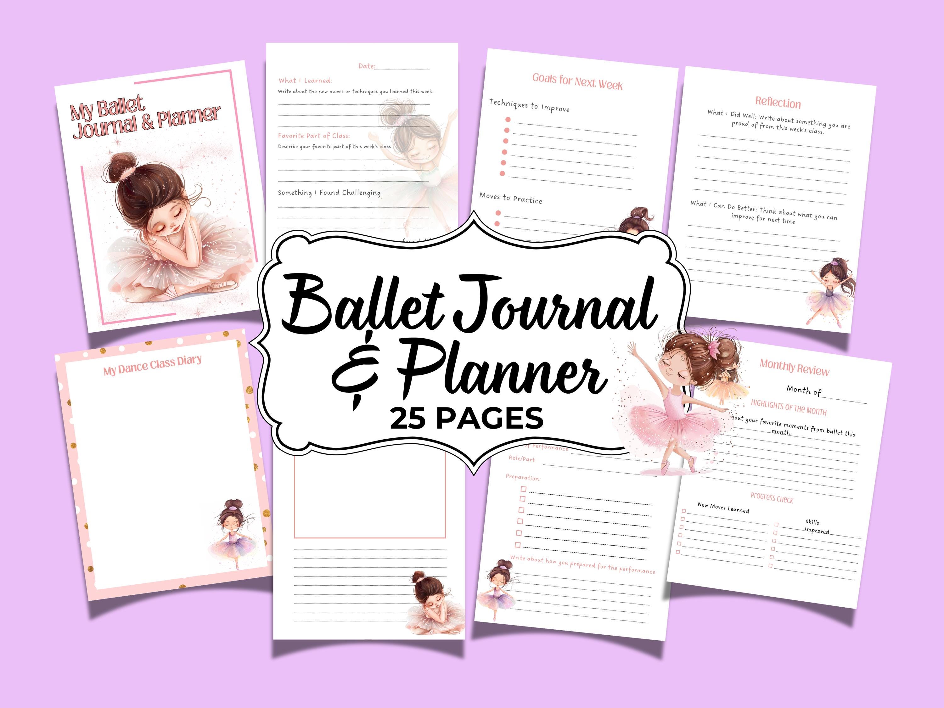 Ballet Journal Dance Gift for Girls Dance Journal Ballerina Dancer ...