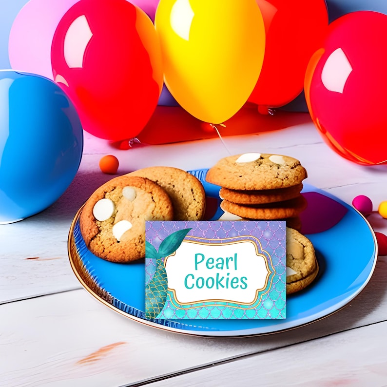 Editable Mermaid Party Food Label Mermaid Blank Food Tent Cards Labels editable-mermaid-party-food-label-mermaid-blank-food-tent-cards-labels