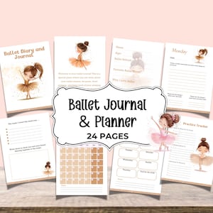 Dance Gift for Girls Ballet Journal Dance Journal Ballet Notebook Planner Ballerina Dancer Printable Gifts for Girls Dance Recital Momento