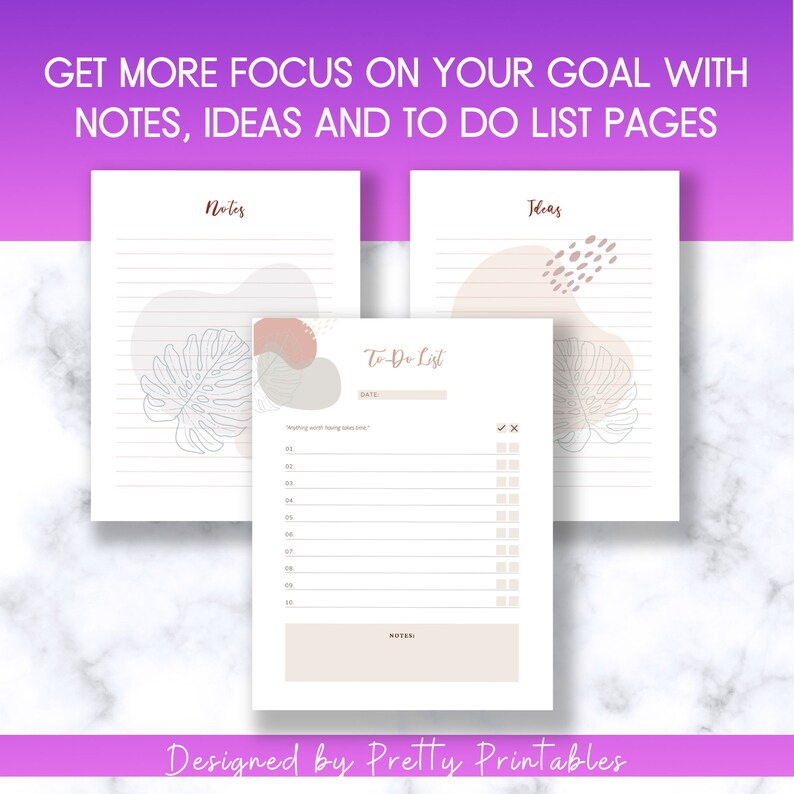 2023 Goal Planner Goal Setting Worksheet Productivity Etsy Australia