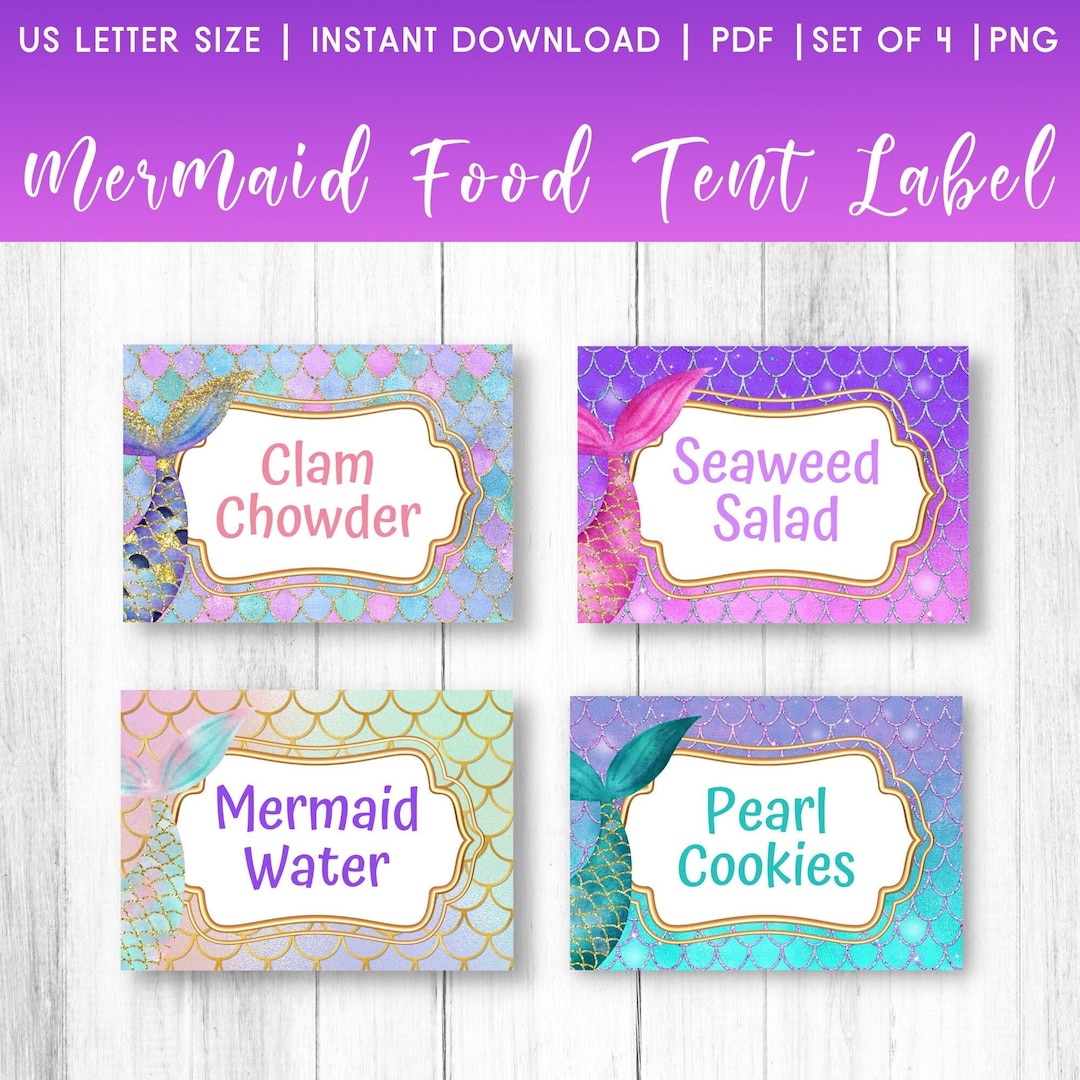 Editable Mermaid Party Food Label Mermaid Blank Food Tent Cards Labels Editable Mermaid Party Food Tents Food Tag Mermaid Place Cards - Etsy editable-mermaid-party-food-label-mermaid-blank-food-tent-cards-labels-editable-mermaid-party-food-tents-food-tag-mermaid-place-cards-etsy