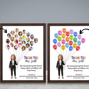 Regalos de agradecimiento para maestros, regalo de la clase, regalo personalizado de agradecimiento para maestros de estudiantes, regalo de fin de año para maestros de la clase.