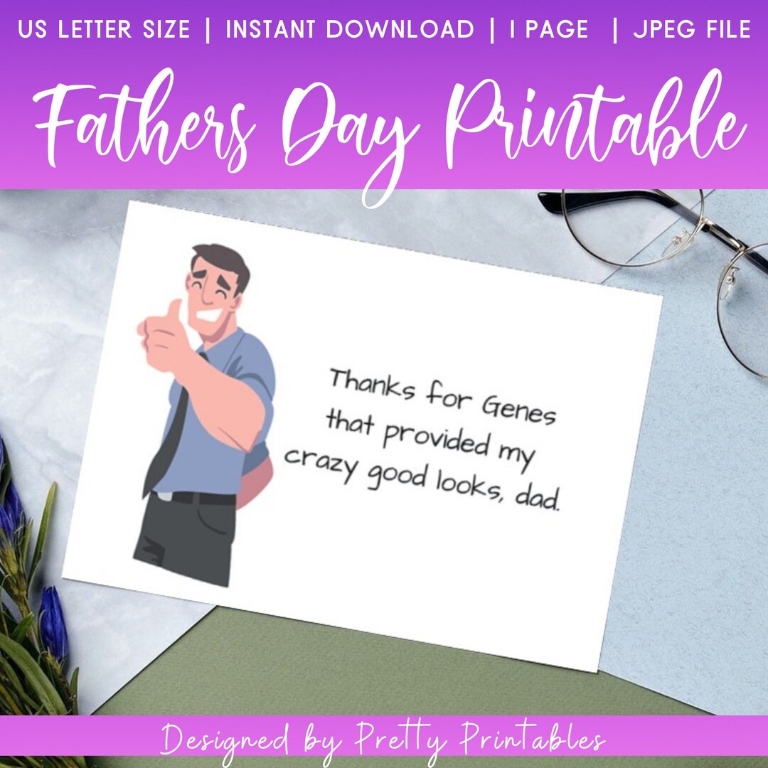 Funny Fathers Day Card Printable, Fathers Day Gifts Ideas, Fathers Day ...