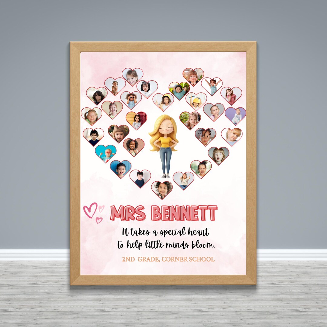 Custom Teacher Appreciation Gift, Personalized End of Year Teacher Gift ...