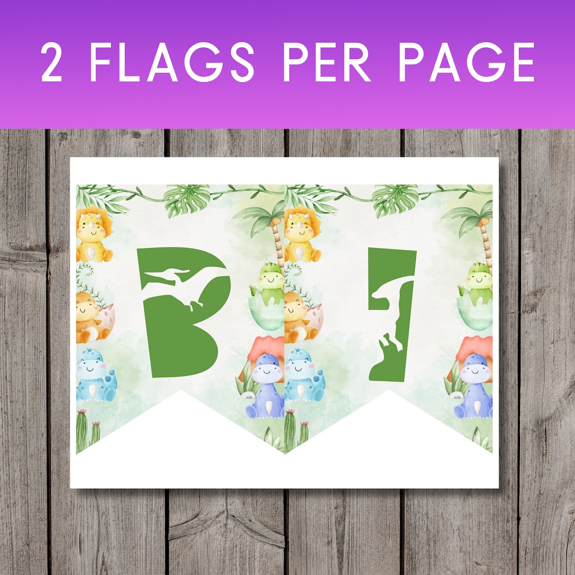 Dinosaur Happy Birthday Banner Printable Dinosaur Birthday - Etsy