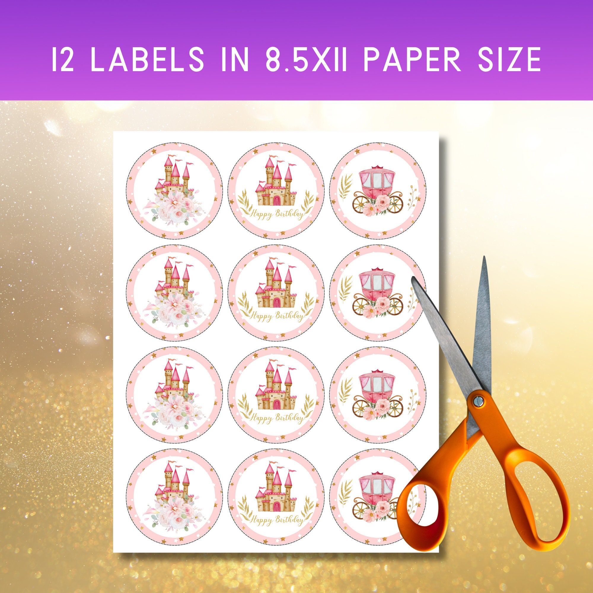 Princess Cupcake Toppers Princess Cupcake Toppers Printable Cupcake ...