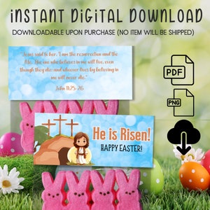 He is Risen Tell Your Peeps, Jesus is Risen Tell Your Peeps Easter ...