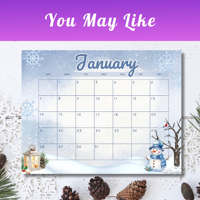 Printable January 2024 Calendar Page New Year Planner January Calendar