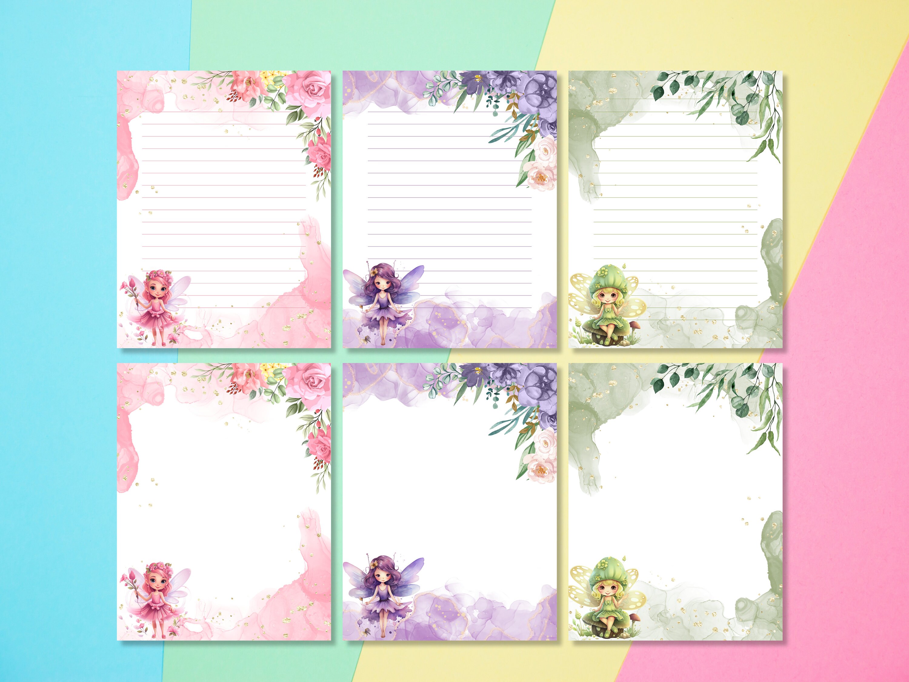 Fairy Stationery Bundle 12 Notepad Fairytale Writing Set Fairy Journal ...