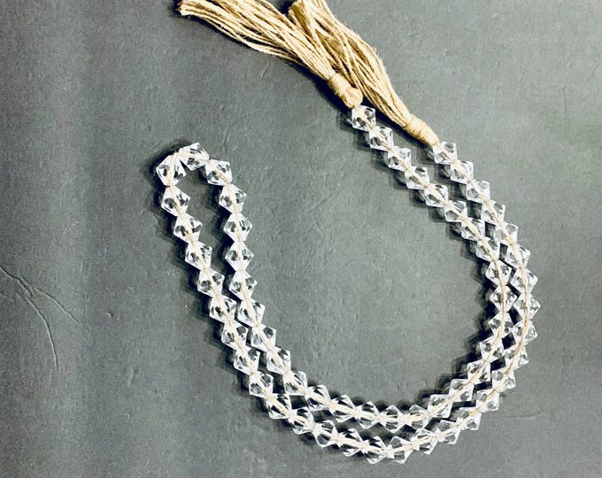 Unique Gem Bead Decor with Elegant Jute Tassels