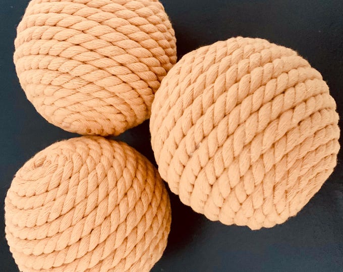 Decorative Balls - Fall Home Decor | Rustic Soft Pumpkin Orbs - Autumn Table Centerpiece | Vase and Bowl Filler