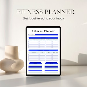 Fitness Planner with Spiral Binding, Weekly Planner, Goal Tracker, Exercise Journal, Health Organizer, Gym Planner, Workout Tracker