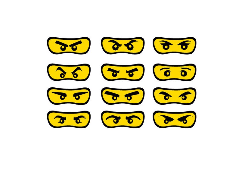 Ninja Eye Mask PNG PDF Etsy