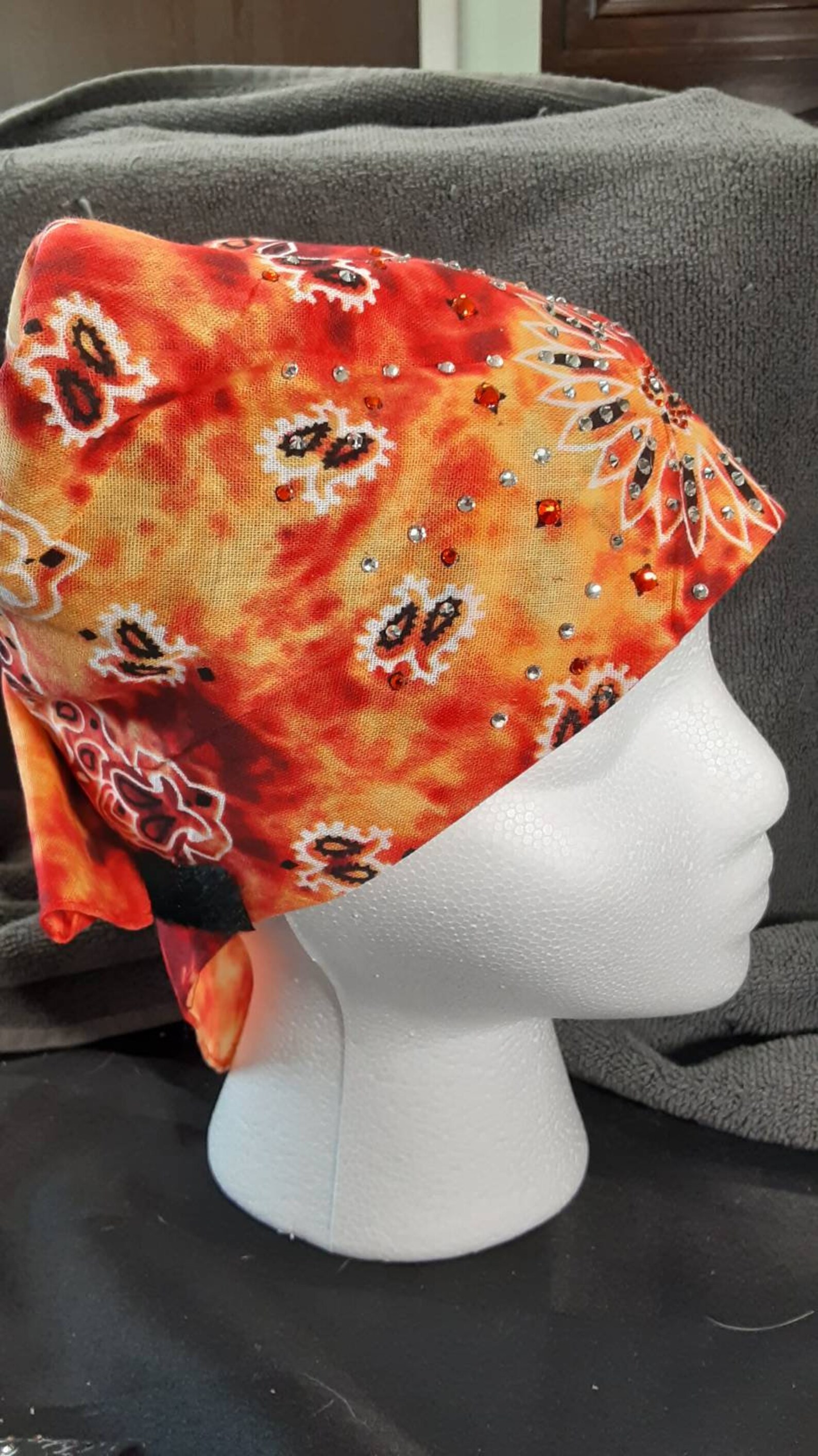 Rhinestone bandana Etsy