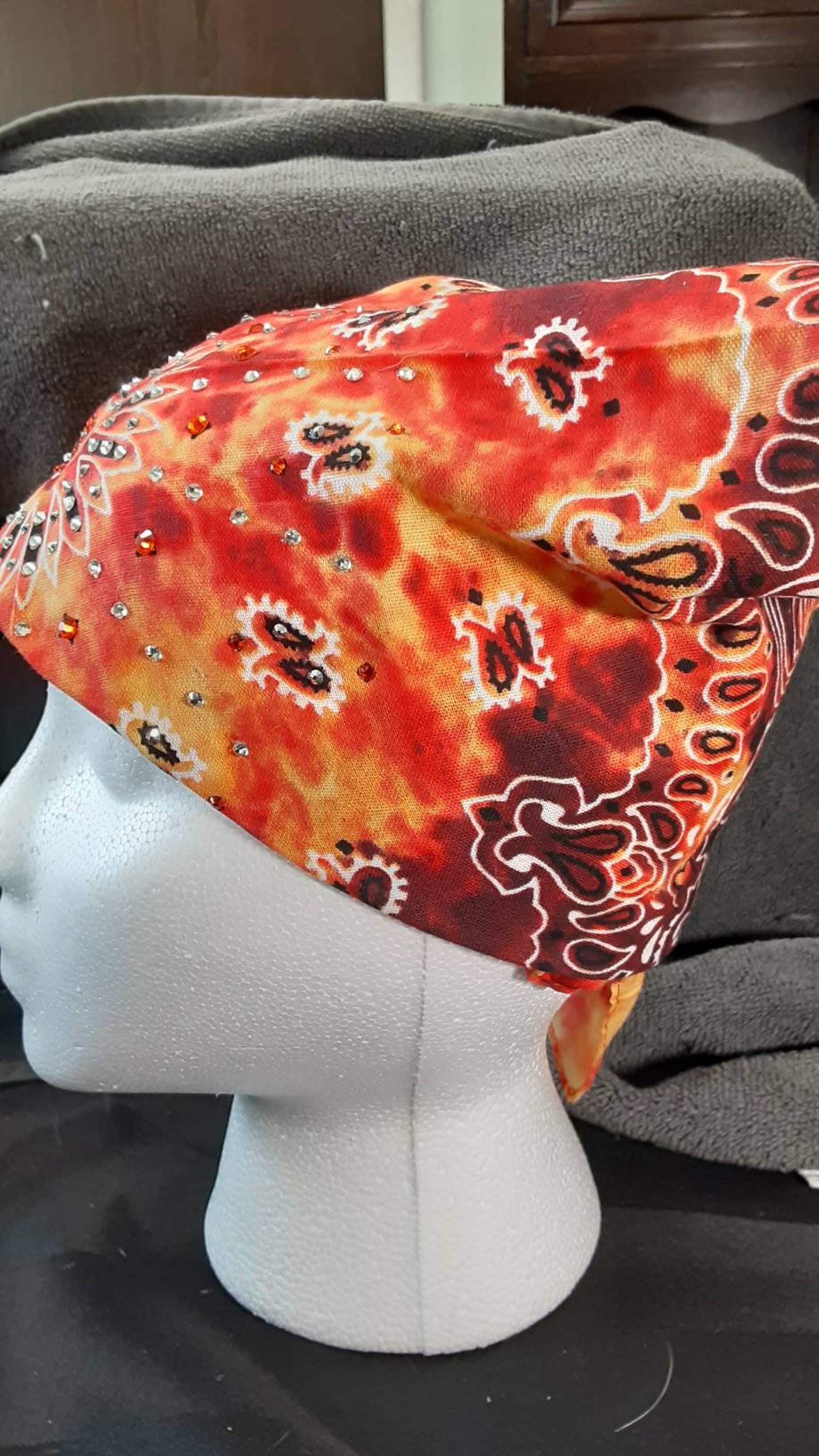 Rhinestone bandana Etsy