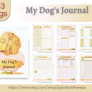 My Dog's Journal | Pet Care | My Pet Bestfriend | Veterinary Records | Dog Planner | Dog's Journal