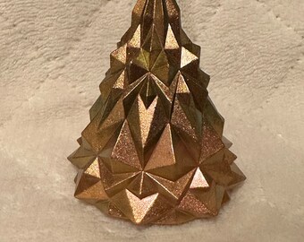 Golden Mini Christmas Tree Trinket Christmas Decoration