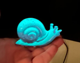 Glow In The Dark Purple Snail Trinket Paper weight