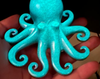 Glow In The Dark Metallic Octopus Trinket Paper weight