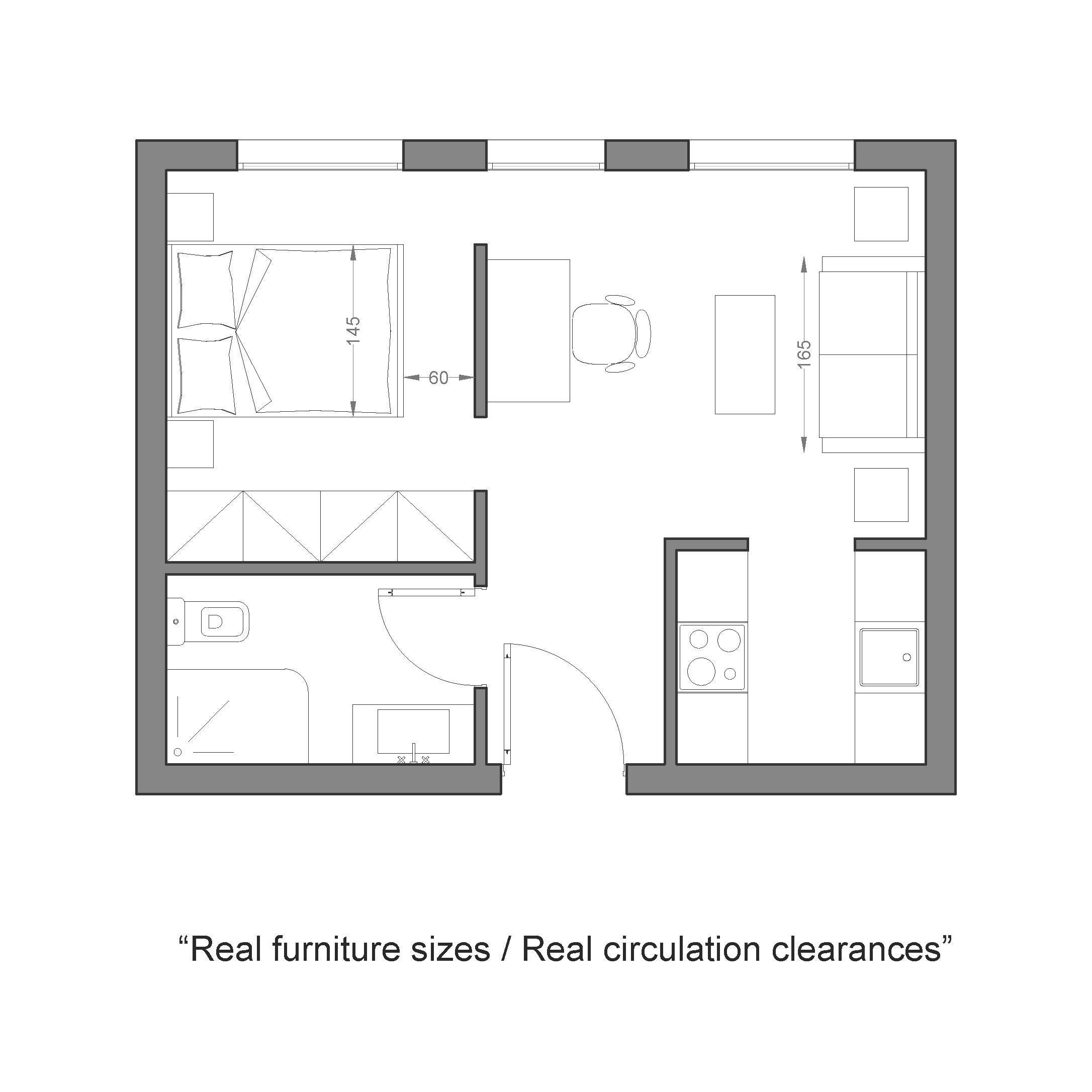 Layout For Ranters Small Apartment Layout Templates – Studio, 1 Bedroom & 2 Bedroom ...