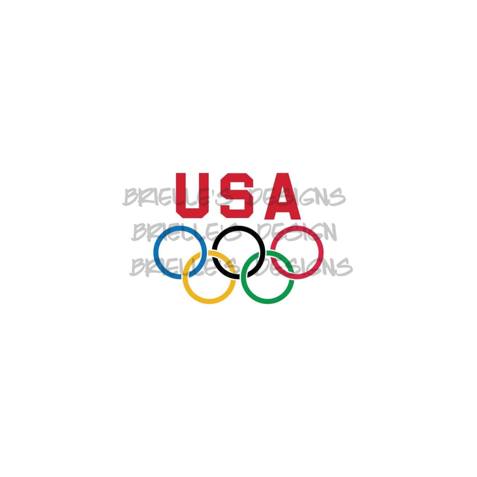 USA Olympic Rings SVG File Olympics Games Team USA Etsy