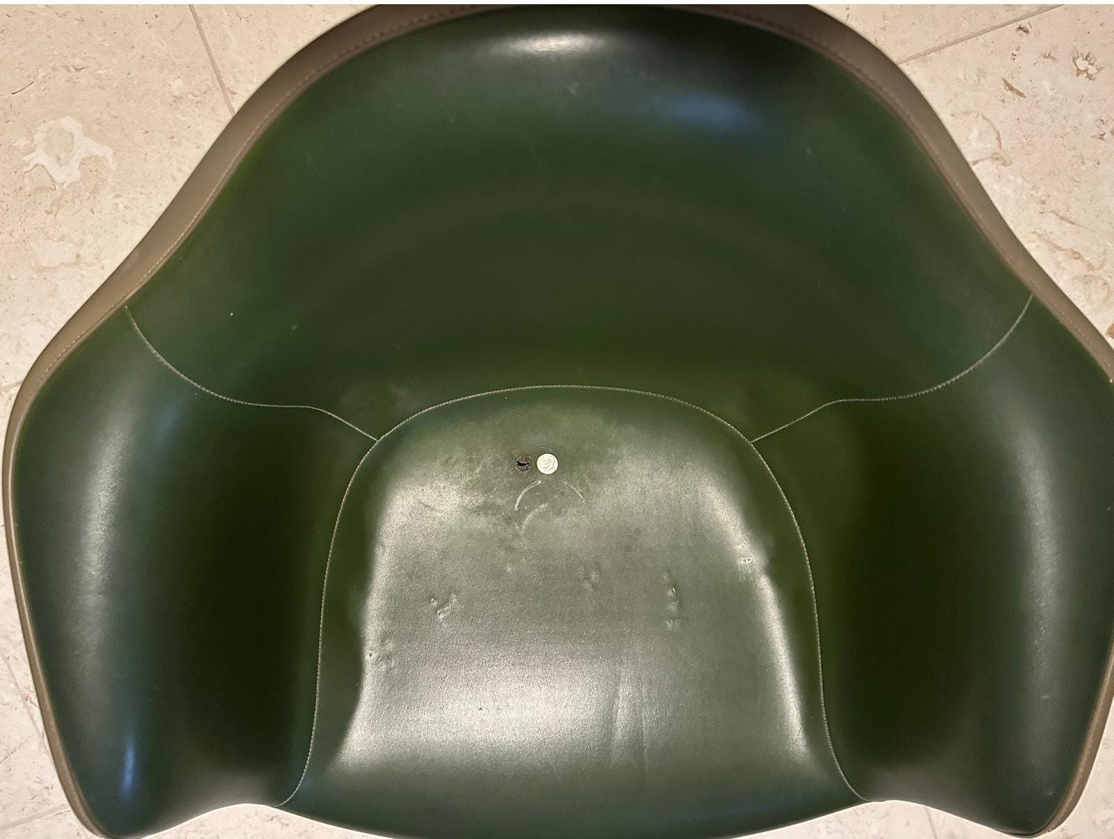 VINTAGE HERMAN MILLER Shell Armchair Green - Etsy