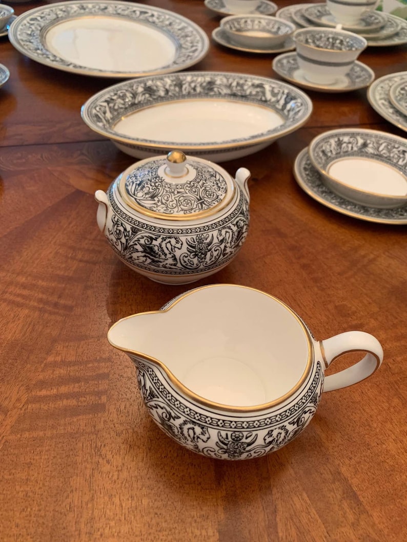 Luxury Dinnerware Set Stylish and Elegant Wedgwood Etsy