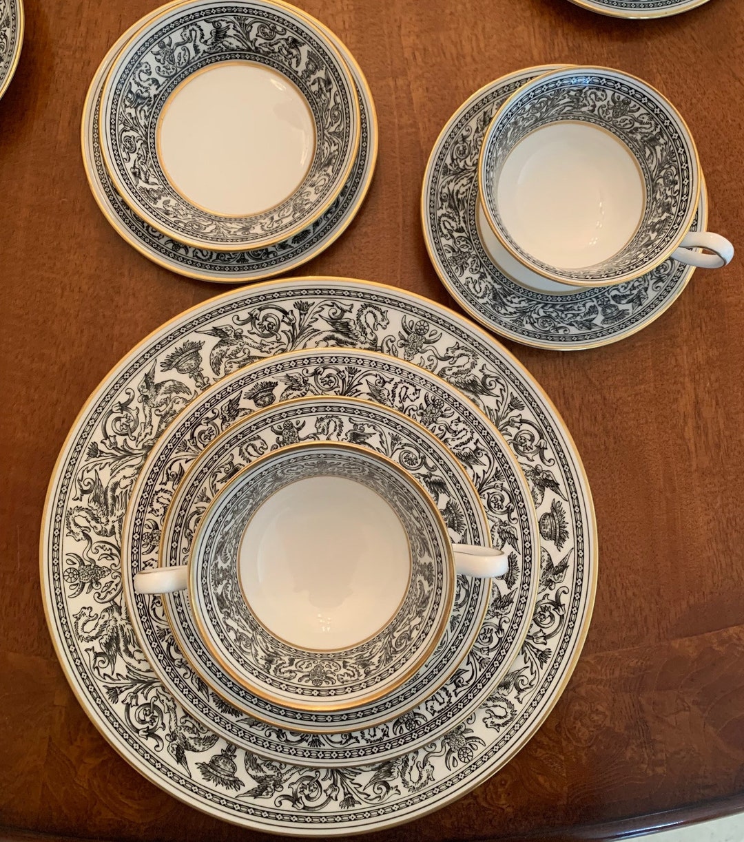 Luxury Dinnerware Set Stylish and Elegant Wedgwood Etsy