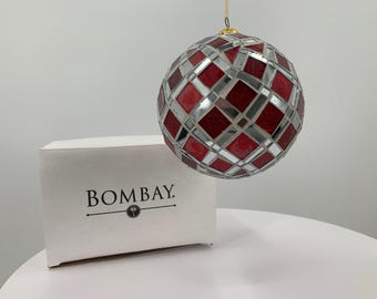 ヴィンテージ クリスマス モザイク ツリー オーナメント ボンベイ カンパニー 新品未開封