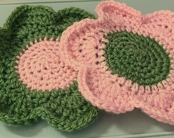 Custom crochet coaster set