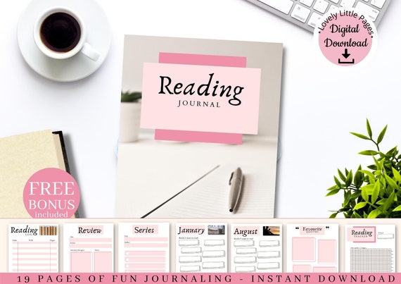 Cozy Reading Planner Printable Monthly Journal Tracker Books | Etsy