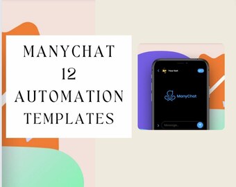 ManyChat Flow Automation Templates | MRR for Business Growth | Done For You Marketing Tools  | Sales Boost | MANYCHAT