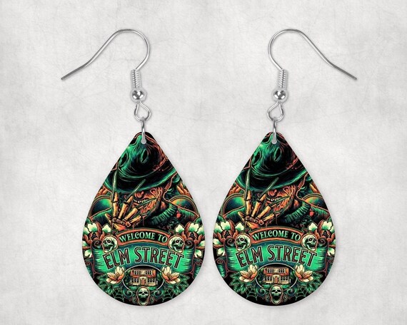 Freddy Kreuger Inspired Earrings