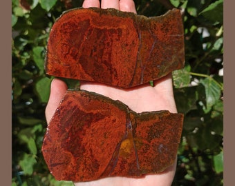 Red Plume Jasper Agate Slabs, Agate Lapidary, Metaphysical, Turkish Agate Slab, Lapidary Materials, Cabbing Slab, Lapidary Stone.