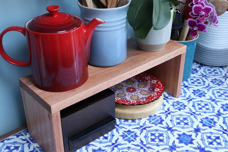 Solid Wood Counter Shelf for Kitchen/vanity/home Office Etsy