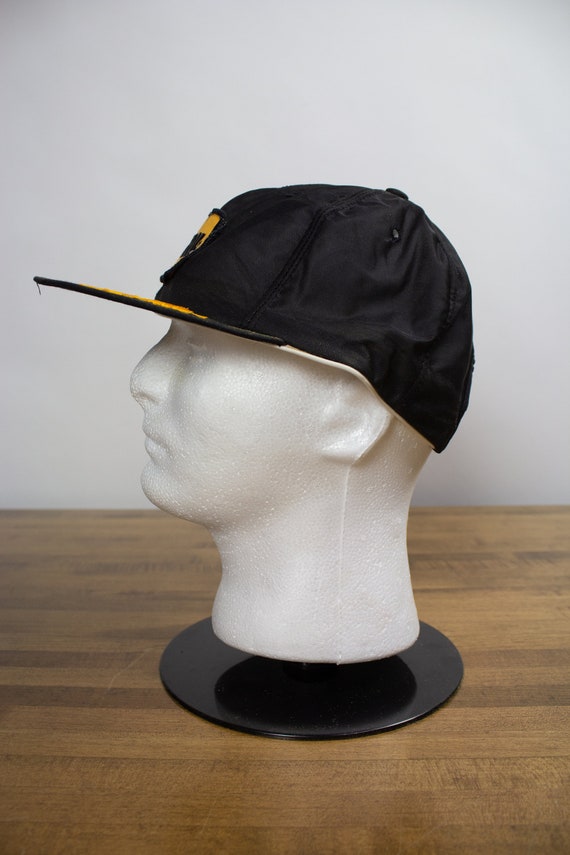 Vintage Black and Yellow Clark Hat - image 2