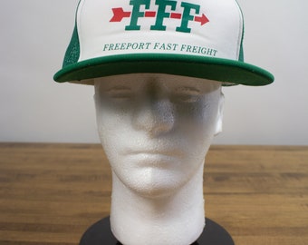 Vintage Trucker Freeport Fast Freight Hat