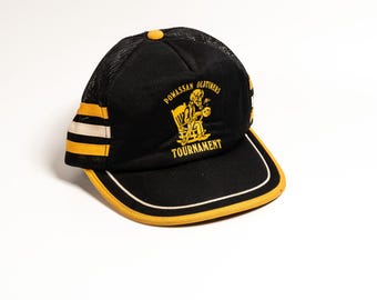 Vintage Powassan Oldtimers Baseball League Tournament Trucker Cap