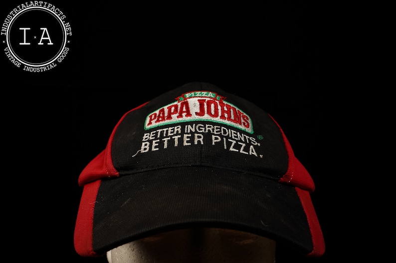 Papa Johns Staff Uniform Hat Etsy