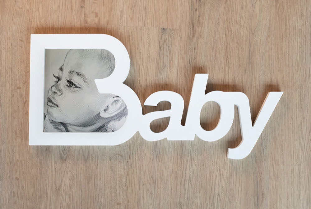 Cadre Portrait Enfant Prénom ou Petit Mot Doux