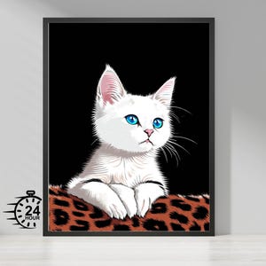 Dipinto ritratto di animali domestici - Ritratto personalizzato di cane e gatto - Opera d'arte personalizzata per animali domestici - Illustrazione digitale per animali domestici - Regalo commemorativo personalizzato per animali domestici