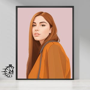 Benutzerdefiniertes realistisches Porträt - Personalisierte Digitale Kunst - Porträt vom Foto - Hochauflösendes druckbares Kunstwerk - Geschenk für jeden Anlass