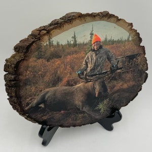 Jagddeko, Ihr Jagdbild auf Holz, Personalisierter Holz Foto Transfer, Outdoor Bilder, Jagd Geschenke, Hirsch Bilder, Papa Weihnachtsgeschenk