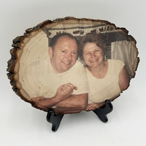 Personalized Wooden Picture Frame Custom Wood Plaque Wedding Gift Custom Photo Gift for Parents Housewarming Gift for Couple Memorial Plaque