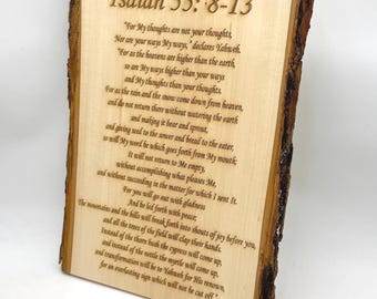 Customizable Bible Verse Sign, Christian Wall Art, Custom Wood Scripture, Hanging Frames, Custom Bible Verse Sign, Encouraging Faith Gift