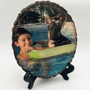 Custom Wood Transfer Gift for Him Picture Gift Wood Picture Christmas Gift Photo on Wood Picture Gift Distressed Portrait Wood Photo Gift