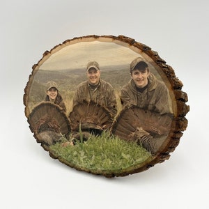 Hunting Decor Custom Wood Photo Hunting Gift Rustic Hunting Picture on Wood Gift for Him Wood Picture Transfer Fathers Day Gift for Dad