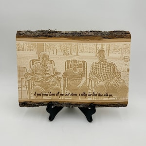 Wood Portrait Burned Wood Photo on Wood burning Portrait Engraved Wood Family Portrait Anniversary Gift Father&#39;s Day Gift for Anniversary