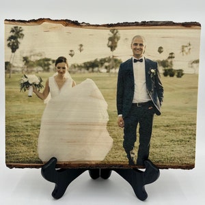 Wedding Picture on Wood Gift Photo Wood Transfer Anniversary Gift Custom Wood Picture Gift Anniversary Photo Gift for Wife Christmas Gift