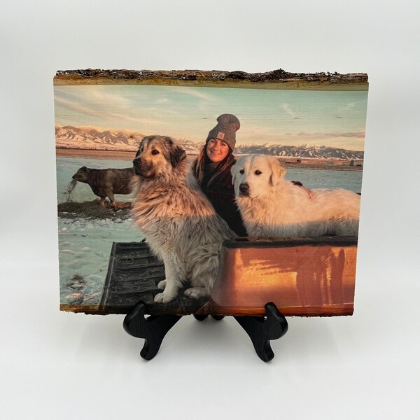 Memorial Pet Picture Keepsake on Wood Portrait Picture for Pet Lover Ornament Pet Photo Birthday Personalized Pet Memorial Dog Photo